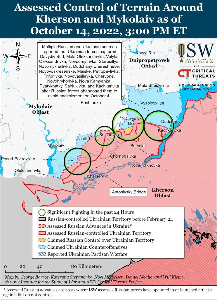 Kherson-Mykolaiv Battle Map Draft October 14,2022